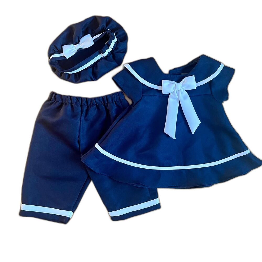 3pc Sailor Dress Costume |‎ 18M | Navy & White Nautical